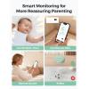 imageMomcozy Smart Baby Thermometer MedicalGrade Accurate Wearable Thermometer with Instant Reads APP Realtime Monitoring for Infants ampamp Kids Hypoallergenic 3M StikerBluetooth 180H LastingPortable