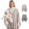 imageMomcozy Knit Nursing Cover  Soft ampamp Cozy Full Coverage Nursing Shawl for Breastfeeding and Pumping Versatile FallWinterOatmeal Heather