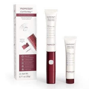 imageMomcozy ComfortNip 3in1 MultiCare Cream Pen Kit HeatCoolVibe Breastfeeding Pen  Nipple Cream Refills Combo Rechargeable TouchFree 316 Steel Head for Nipple Pain Relief