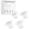 imageMomcozy Wearable Breast Pump V2 Pro UltraLightweight Double Electric Breast Pump HandsFree ampamp Portable Pump with Upgraded Flange Quiet ampamp LeakProof Electric Pump for Pumping MomsTransparent