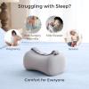 imageMomcozy Knee Pillow for Side Sleepers Soft Memory Foam ampamp PinchFree Design Relieve Knee Leg and Sciatica Pain Adjustable Elastic Strap Ideal for Pregnant Women and Seniors Crystal Velvet in GrayCooling Grey
