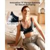 image:imageMomcozy HandsFree Pumping Bra Wireless amp Seamless Breast Pump Bra Breathable Tencel Fabric amp Fully Fixed CupsBlack