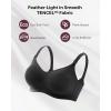 image:imageMomcozy HandsFree Pumping Bra Wireless amp Seamless Breast Pump Bra Breathable Tencel Fabric amp Fully Fixed CupsBlack