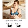 image:imageMomcozy HandsFree Pumping Bra Wireless amp Seamless Breast Pump Bra Breathable Tencel Fabric amp Fully Fixed CupsBlack
