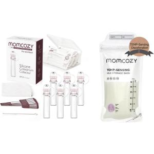 image:imageMomcozy Colostrum Collector 5ml6 Counts  Momcozy TempSensing Breastmilk Storing Bags 120PCS