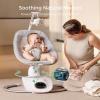 image:imageMomcozy CocoSway Baby Swing for Infants to Toddler 3DMotion Electric Baby Swing with 6 Motions amp 4Speeds Remote Control Infant Swing with 8 Preset Lullabies for Baby Boy Girl Up to 20 lbs HazeHaze