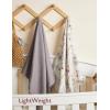 image:imageMomcozy Muslin Swaddle Blankets Ultra Soft Neutral Registry Essentials 47 x 47 Breathable Large Receiving Blanket Newborn Essentials Must Haves Baby Boys Girls Shower Gifts Fruits PartyJungle Dinosaur