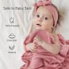 image:imageMomcozy Muslin Swaddle Blankets Ultra Soft Neutral Registry Essentials 47 x 47 Breathable Large Receiving Blanket Newborn Essentials Must Haves Baby Boys Girls Shower Gifts Fruits PartyMint Green