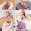 image:imageMomcozy Muslin Swaddle Blankets Ultra Soft Neutral Registry Essentials 47 x 47 Breathable Large Receiving Blanket Newborn Essentials Must Haves Baby Boys Girls Shower Gifts Fruits PartyPink Purple