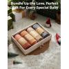 image:imageMomcozy Muslin Swaddle Blankets Ultra Soft Neutral Registry Essentials 47 x 47 Breathable Large Receiving Blanket Newborn Essentials Must Haves Baby Boys Girls Shower Gifts Fruits PartyBrown