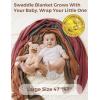 image:imageMomcozy Muslin Swaddle Blankets Ultra Soft Neutral Registry Essentials 47 x 47 Breathable Large Receiving Blanket Newborn Essentials Must Haves Baby Boys Girls Shower Gifts Fruits PartyBrown