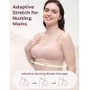 image:imageMomcozy 4in1 HandsFree Pumping Bra with Cooling Fabric amp JellyStrip Support Nursing amp Breast Pump Bra for AllDay WearOyster Pink