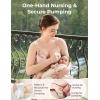image:imageMomcozy 4in1 HandsFree Pumping Bra with Cooling Fabric amp JellyStrip Support Nursing amp Breast Pump Bra for AllDay WearOyster Pink