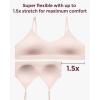 image:imageMomcozy Nursing Bras for Breastfeeding and Sleep Seamless Soft amp Stretchy Maternity Bra V Neck Wireless Pregnancy BraletteDawn Pink
