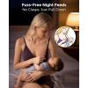 image:imageMomcozy Nursing Bras for Breastfeeding and Sleep Seamless Soft amp Stretchy Maternity Bra V Neck Wireless Pregnancy BraletteHuckleberry