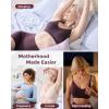 image:imageMomcozy Nursing Bras for Breastfeeding and Sleep Seamless Soft amp Stretchy Maternity Bra V Neck Wireless Pregnancy BraletteHuckleberry
