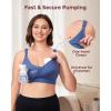 image:imageMomcozy Pumping Bra Hands Free AllinOne Nursing Bras for Breastfeeding amp Pumping Fixed Padding for Enhanced ShapeTwilight Blue
