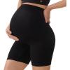 image:imageMomcozy Maternity Shapewear for Under Dresses AntiChafing MidThigh Pregnancy Underwear Belly Support Cotton GussetBlack