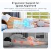 image:imageMomcozy Knee Pillow for Side Sleepers Soft Memory Foam amp PinchFree Design Relieve Knee Leg and Sciatica Pain Adjustable Elastic Strap Ideal for Pregnant Women and Seniors Cooling Cover GrayGray