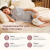 image:imageMomcozy Knee Pillow for Side Sleepers Soft Memory Foam amp PinchFree Design Relieve Knee Leg and Sciatica Pain Adjustable Elastic Strap Ideal for Pregnant Women and Seniors Cooling Cover GrayCream White