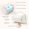 image:imageMomcozy Knee Pillow for Side Sleepers Soft Memory Foam amp PinchFree Design Relieve Knee Leg and Sciatica Pain Adjustable Elastic Strap Ideal for Pregnant Women and Seniors Cooling Cover GrayCream White