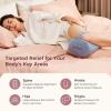 image:imageMomcozy Knee Pillow for Side Sleepers Soft Memory Foam amp PinchFree Design Relieve Knee Leg and Sciatica Pain Adjustable Elastic Strap Ideal for Pregnant Women and Seniors Cooling Cover GrayCrystal Velvet Gray