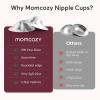 image:imageMomcozy 999 Silver Nursing Cups HoleFree Design 999 Silver Nipple Shields Breastfeeding Essentials Silver Nipple Shields for Breastfeeding Newborns Metal Nipple Shields Regular SizeXXLarge