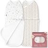 image:imageMomcozy Swaddles for Newborns Quiet Fastener Suitable for Infant 03 Months NewParentFriendly Swaddle Sack Reduce Startle Reflex Newborn Boys Girls Registry Essentials 2Pack BraveryWonder