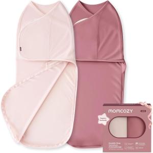 image:imageMomcozy Swaddles for Newborns Quiet Fastener Suitable for Infant 03 Months NewParentFriendly Swaddle Sack Reduce Startle Reflex Newborn Boys Girls Registry Essentials 2Pack BraveryBloom