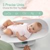 image:imageMomcozy Baby Scale MultiFunction Scale for Body Weight and Height Measurement Weighted Feeds with Curved Removable Tray for Newborns Adult Scale amp Pet Scale 5 Units AutoOffDigital LED ScreenRegular