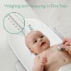 image:imageMomcozy Baby Scale MultiFunction Scale for Body Weight and Height Measurement Weighted Feeds with Curved Removable Tray for Newborns Adult Scale amp Pet Scale 5 Units AutoOffDigital LED ScreenLarge