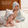 image:imageMomcozy Baby Towel with Hooded  Ultra Soft amp Absorbent Large Bath Towel Set for Comfort amp Gentle on Babys Skin  Shower Gift amp Bath Essential amp Baby Registry Search for NewbornInfantToddlerKidsPetite Blossom