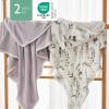 image:imageMomcozy Baby Towel with Hooded  Ultra Soft amp Absorbent Large Bath Towel Set for Comfort amp Gentle on Babys Skin  Shower Gift amp Bath Essential amp Baby Registry Search for NewbornInfantToddlerKidsInk Wash Leaves