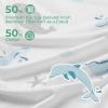image:imageMomcozy Baby Towel with Hooded  Ultra Soft amp Absorbent Large Bath Towel Set for Comfort amp Gentle on Babys Skin  Shower Gift amp Bath Essential amp Baby Registry Search for NewbornInfantToddlerKidsMarine Whale Magic