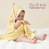 image:imageMomcozy Baby Towel with Hooded  Ultra Soft amp Absorbent Large Bath Towel Set for Comfort amp Gentle on Babys Skin  Shower Gift amp Bath Essential amp Baby Registry Search for NewbornInfantToddlerKidsLemon Leaves