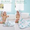 image:imageMomcozy Baby Towel with Hooded  Ultra Soft amp Absorbent Large Bath Towel Set for Comfort amp Gentle on Babys Skin  Shower Gift amp Bath Essential amp Baby Registry Search for NewbornInfantToddlerKidsMarine Turtle Magic