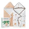 image:imageMomcozy Baby Towel with Hooded  Ultra Soft amp Absorbent Large Bath Towel Set for Comfort amp Gentle on Babys Skin  Shower Gift amp Bath Essential amp Baby Registry Search for NewbornInfantToddlerKidsOcean Whimsy