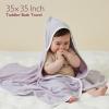 image:imageMomcozy Baby Towel with Hooded  Ultra Soft amp Absorbent Large Bath Towel Set for Comfort amp Gentle on Babys Skin  Shower Gift amp Bath Essential amp Baby Registry Search for NewbornInfantToddlerKidsInk Wash Leaves