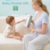 image:imageMomcozy Baby Towel with Hooded  Ultra Soft amp Absorbent Large Bath Towel Set for Comfort amp Gentle on Babys Skin  Shower Gift amp Bath Essential amp Baby Registry Search for NewbornInfantToddlerKidsMarine Whale Magic