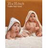image:imageMomcozy Baby Towel with Hooded  Ultra Soft amp Absorbent Large Bath Towel Set for Comfort amp Gentle on Babys Skin  Shower Gift amp Bath Essential amp Baby Registry Search for NewbornInfantToddlerKidsOcean Whimsy