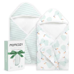 image:imageMomcozy Baby Towel with Hooded  Ultra Soft amp Absorbent Large Bath Towel Set for Comfort amp Gentle on Babys Skin  Shower Gift amp Bath Essential amp Baby Registry Search for NewbornInfantToddlerKidsPearabloo
