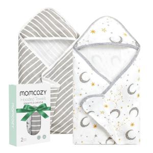 image:imageMomcozy Baby Towel with Hooded  Ultra Soft amp Absorbent Large Bath Towel Set for Comfort amp Gentle on Babys Skin  Shower Gift amp Bath Essential amp Baby Registry Search for NewbornInfantToddlerKidsStarry Sky