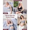 image:imageMomcozy CoolFit Nursing Bras for Breastfeeding Fixed Padding Ultra Stretch Seamless Jelly Strip Maternity Bra WirelessGray