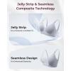 image:imageMomcozy CoolFit Nursing Bras for Breastfeeding Fixed Padding Ultra Stretch Seamless Jelly Strip Maternity Bra WirelessGray