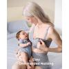 image:imageMomcozy CoolFit Nursing Bras for Breastfeeding Fixed Padding Ultra Stretch Seamless Jelly Strip Maternity Bra WirelessGray