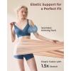 image:imageMomcozy CoolFit Nursing Bras for Breastfeeding Fixed Padding Ultra Stretch Seamless Jelly Strip Maternity Bra WirelessNordic Blue