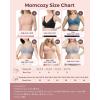 image:imageMomcozy CoolFit Nursing Bras for Breastfeeding Fixed Padding Ultra Stretch Seamless Jelly Strip Maternity Bra WirelessOyster Pink