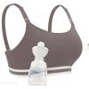 image:imageMomcozy 2in1 Hands Free Pumping Bra Adjustable Breast Pump Bra with Wide Support Band for Breastfeeding MomsBlack Ink