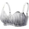 image:imageMomcozy Nursing Bras for Breastfeeding Seamless Comfort Lightweight Maternity Bra Wireless Pregnancy Bralette Gray Zebra