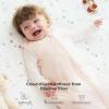image:imageMomcozy Sleep Sack for Baby 612 Months 15 TOG Baby Wearable Blanket with Supportive Plush Filling TwoWay Zipper for Easy Diaper Changes SnapFit Design for Growing Babies Medium GiraffePink